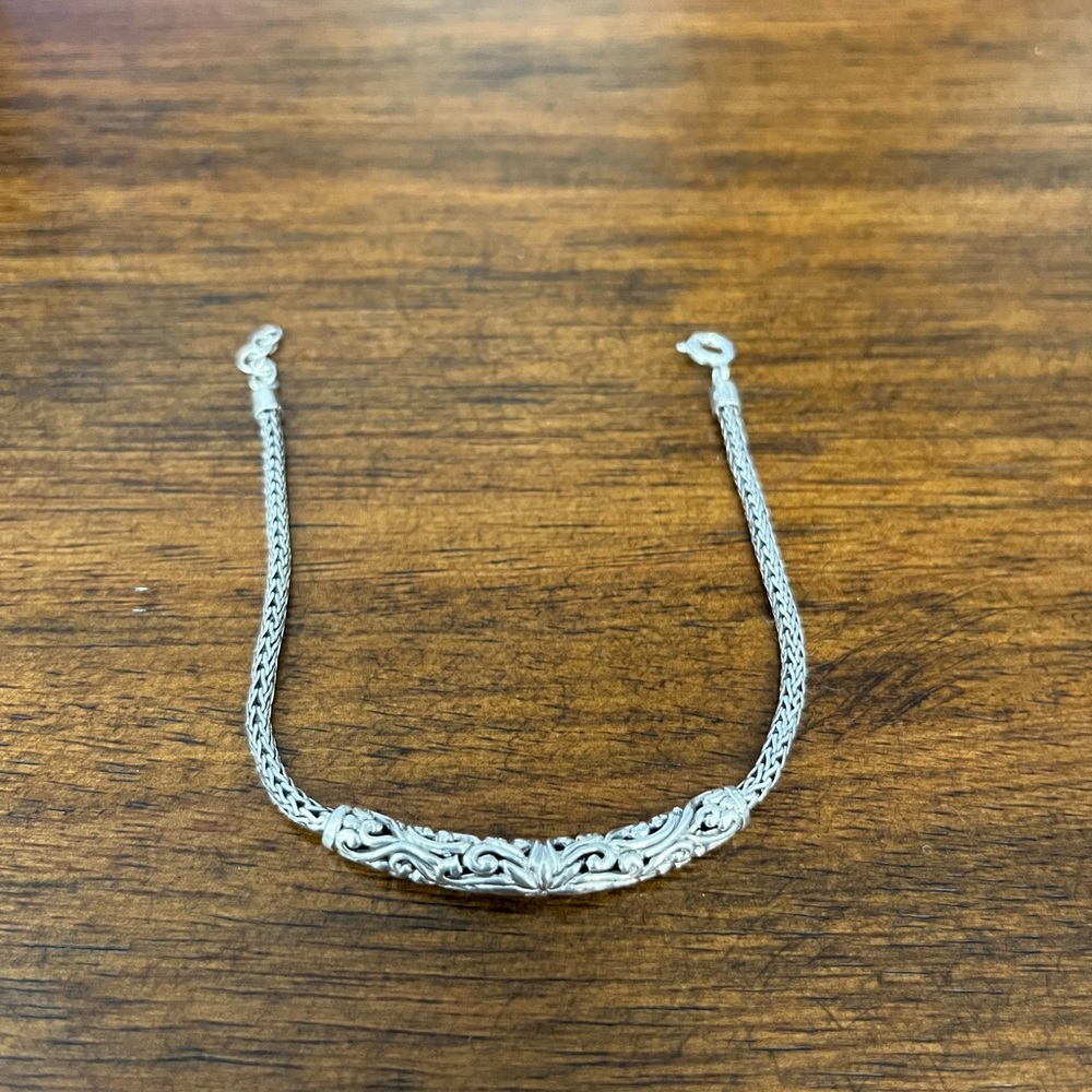 Elegant Silver Bracelet for men women one size 925 silver bracelet